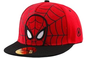 FASHION YO Kids Cotton Baseball Cap Spider Man Hat for Boys, Boys Caps Perfect for Outdoor Sunny Days Sun Hat 3+ Years