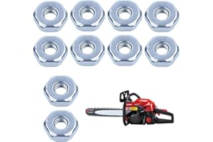 PYEUIFT 10 Stück Kettenraddeckel Muttern für STIHL MS170 MS171 MS180 MS181 MS250 MS251 MS211 MS390 Ersatzteil und Mehr Modelle, Edelstahl M8 Mutter Kettenraddeckel Ersatzteile Muttern M8