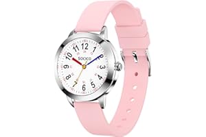 SOCICO Kids Watch for Boys Girls, Learning Educational, 3ATM/30M Waterproof Time Learning Gift Children's Analogue Watch
