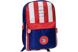 CYPBRANDS Atlético de Madrid - Mochila, Bolsos, Material Escolar, Mochila deportiva, 41 cm, Unisex, Juvenil, Niños, Color Rojo, Producto Oficial (CyP Brands)