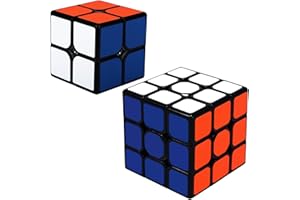 Maomaoyu Speed Cube Coffret, Cube Magique 2x2 3x3 Smooth Cube pour Enfants et Adultes,Pack de 2