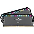 CORSAIR DOMINATOR PLATINUM RGB DDR5 RAM 32GB (2x16GB) 5200MHz CL40 AMD EXPO iCUE Compatible Computer Memory - Grey (CMT32GX5M2B5200Z40)