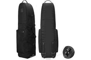 LEHAK TurnWay Foldable Golf Travel Bag, Heavy Duty 900D Polyester Golf Club Bag Waterproof Golf Carry Bag Travel Case Cart Bag with Wheels, Soft-Sided Spacial Size for Golf GearTransportation