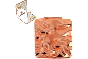 MTBRICEY Taschenspiegel Kleiner Tragbarer Kleiner Handspiegel,Handtaschen Spiegel,Reise Kompaktspiegel Doppelseitig Klappbarer Schminkspiegel für Frauen Männer Mädchen Tasche Brieftasche Geldbörse Handtasche