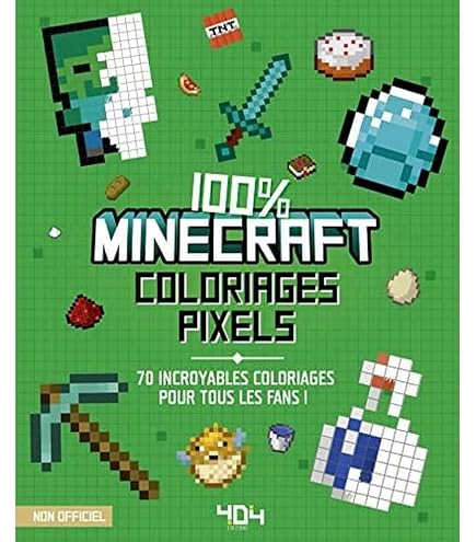 Coffret 72 Crayons De Couleur Minecraft – Activité Créative Pour Enfant – Cadeau Officiel Gamer