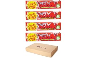 VR ANGLE Chupa Chups Big Babol 4 Strawberry Flavor Bubble Gum Sold By VR Angel