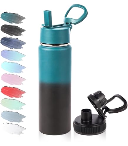 Porsche Thermo-Trinkflasche, 550 Ml, Schwarz - Doppelwandig, Auslaufsicher, Mit Tragegriff