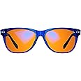 Swanwick Crystal Night Swannies : Premium Blue Light Blocking Glasses for Better Sleep and Eye Strain Relief - One Size Fits Most-Sapphire