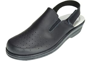 CALZADOS ROMERO PERCLA 794 Zueco Sanitario Enfermera con Velcro para Mujer Marino Talla