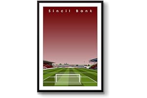 HOME GROUND GroundDesigns Lincoln City FC Gift Sincil Bank Stadium Football Art Print