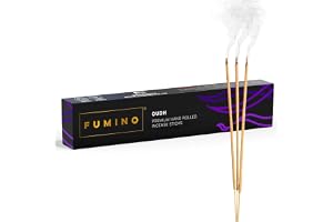 Fumino® Oudh Fresh handgjorda rökelsestickor 14 st per ask (15 g) – Masala Agarbatti joss-doft för avslappning och meditation