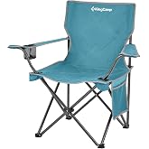 KingCamp Lotus Comfort Konforlu & Takviyeli Kamp Sandalyesi Cyan