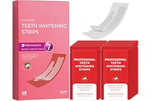 YPYMOD Whitening Strips, Zahnaufhellung, 28 Aufgerüstete Streifen für Zahnaufhellung, Peroxidfreie Bleaching-Zahnstreifen