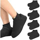 4 Pairs of Waterproof Rain Shoes Covers Size L (38-46) | Protective Shoe Rain, Non-Slip Rain Shoes Cover, Silicone Waterproof