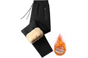 LONGRA Fleece Lined Joggers for Women UK Winter Thermal Warm Trousers Thick Furry Drawstring Pants Ladies Warm Workout Tracksuit Bottoms Casual Sweatpants Jogging Bottoms Running Fitness Trousers Pockets