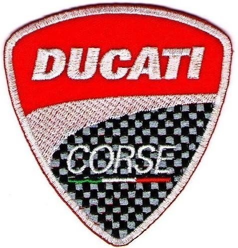 Ducati patches 7.5x8.5 cm Iron on Patch / Embroidered Patch This Appliques Are Great for T-shirt, Hat, Jean ,Jacket, Backpacks. by Mocking Jayy