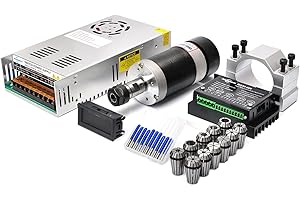 Daedalus CNC Brushless Spindle Motor Kit, 400w, ER16, 48V DC, 12000RPM