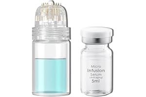‎LAZZYBEAUTY Microneedling Infusionssystem Set, Micro Microneedle Infusionssystem inklusive Hydra-Nadel 0,5 mm 1 Stk. und Anti-Aging Serum Ampulle 5 ml, All-in-One Lösung Micro Hydra Nadel Infusionssystem