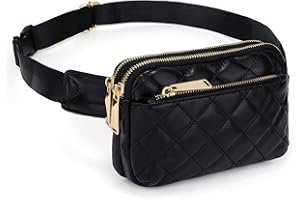 UTO Marsupio Donna Sportivi Marsupio per Uomo o Donna Borsa Cintura leggero nylon impermeabile e Grande Capacità con 3 tasche con zip per Running Corsa Ciclismo