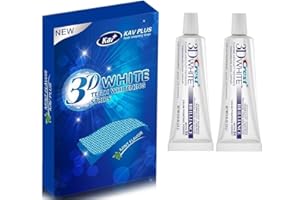 KAV PLUS 3D Teeth Whitening Strips, Crystal Smile PROFESSIONAL Teeth Whitening Strips, Crest 3D White Brilliance Whitening Toothpaste