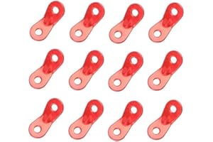 QIQIQIAQIA 12Pcs Aluminum Rope Tensioner Cord Adjuster Wind Rope Buckle for 4-6mm Diameter Ropes Buckle for Tent Hiking Camping