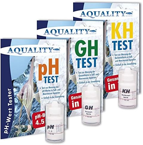 AQUALITY Water Tests (Set of 3) pH, GH and KH Test