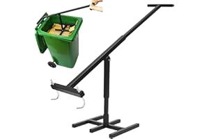 YBAYMY Ręczna prasa do odpadów domowych, z regulacją wysokości, nadaje się do koszy na śmieci o pojemności 120-360 l