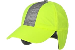 Lipodo Casquette Réfléchissante Oreillettes Femme/Homme - pour l'hiver de Baseball protège-Oreilles fermé à l’arrière, avec visière, Doublure Hiver Automne-Hiver