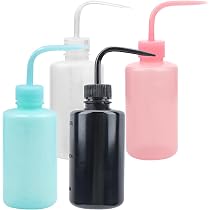 TANCUDER - 4 Bouteilles Pissettes 250ml & 500ml | Bec Courbé | Labo, Plantes & Tatouage