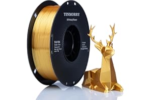 Silk PLA Filament 1.75mm, TINMORRY 3D Drucker Filament, 1 kg, 1 Spule, Silk Gold