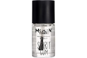 Moon Terror Pro FX Kaugummi, SFX-Make-up für Halloween, Kleber, Klebefix, Körperkleber für Prothetik, Glitzer, Juwelen, Haare, Perücken, Spezialeffekte, Make-up (klar, 14 ml (1 Stück))
