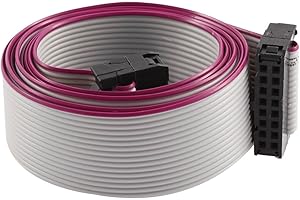 UXCELL sourcing map Câble Nappe FC16P 100cm Disque Dur 16 épingles Câble Extension pour Carte mère câble Ruban Plat