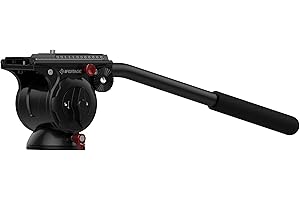 IFOOTAGE Komodo K5 Fluid-Stativkopf, Leichter Fluid-Videokopf, mit Flachem Boden und Skateboard, Verwendet für Professionelle Fotografie, Video-Blogging und Videoproduktion, Nutzlast 5 kg