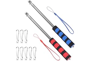 DBUWQIPS 2 Stück Teleskopschlagstock Fahnenmast Fahnenmast 2m Stabil Schlagstock Teleskop Fahnenstange Teleskop Schlagstock Flaggenmast Teleskopstange 2m für Reisen, Outdoor-Aktivitäten, Unterricht, Training
