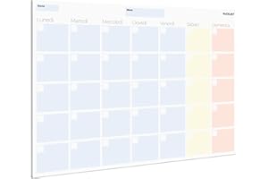 PACKLIST Planner Mensile Scrivania - Planning Mensile da Tavolo A4, Agenda Mensile, 25 Flogi - Monthly Planner - Agenda Appuntamenti - Calendario Mensile da Tavolo Perpetuo di Design Esclusivo