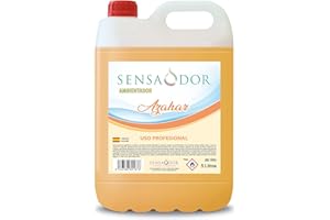 SENSODOR Ambientador Azahar SENSAODOR, 5 Litros, Naranja, Garrafa, Profesional, Empresas, Negocio, Limpieza, Neutralizador, Quitaolor, Buen olor, Aromatizador (Azahar)