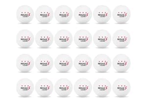 Lixada Pelotas de Tenis de Mesa, 24PCS 3-Star 40mm Pelotas de Ping Pong, Pelotas de Entrenamiento Avanzado para Aficionados, 