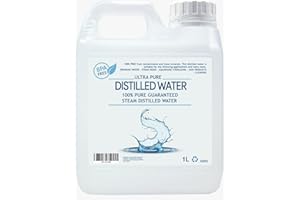 UK GROW Premium Purified Water - Distilled Water - 5L - High Purity Water (Distilled, 5Ltr)