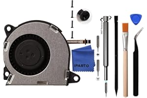 iParto [Nueva versión] Ventilador de refrigeración interno de repuesto para Nintendo Switch NS HAC-001 consola ventilador de refrigeración de repuesto (ojales de goma preinstalados)