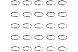 PH PandaHall 190pz Anellini Aperti Anellini per Bigiotteria Doppia Anelli in Acciaio Inox 304 Anellini Non-Saldati 8x0.6mm Split Ring per per Creare Bigiotteria Portachiavi Gioielli