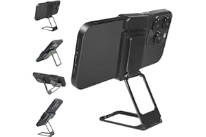 OADAA Back Clip Foldable Phone Holder, Foldable 360 Rotation Back Clip Holder-1PC-Black