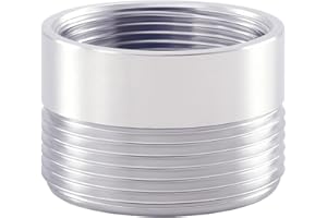 XNTONG Adattatore Rubinetto, Raccordo per Rubinetto in Ottone Cromato, Aeratore Rubinetto da 19mm Femmina a 22mm Maschio, per Aeratore Rubinetto Cucina e Bagno (F19-M22)