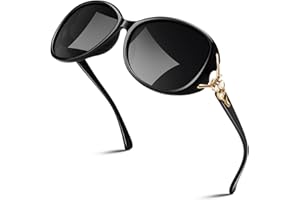 Sunier Polarised Sunglasses Women,Trendy Oversized Sun Glasses,Fashion Ladies Shades UV400 Protection