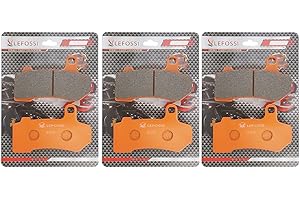LE LEFOSSI Motorrad Kohlefaser Bremsbeläge vorne hinten Für Kompatibel mit Harley Davidson Touring FLHRC Road King Classic 2008-2018 FLTRU Road Glide Ultra 2011-2012 2016-2021 FA409FR