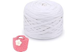 SDNAM Trapillo para Crochet 285gx1/2/4 Hilo para Tejer a Crochet Hilo Macrame, Cinta Hilo Trapillo Cuerda Macrame para Tejer Cestas de Ganchillo, Bolsos, Colgante de Pared, Mantas (Color : 2@, Size : 100m