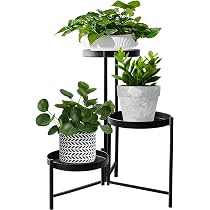 MAIJIAJU 8 Livelli Porta Piante da Interno Esterno con Attrezzi da Giardino e Guanti, 141cm Supporto per Piante Fioriera in Metallo Scaffale Angolare Piedistallo per Piante Vasi da Balcone, Bianco