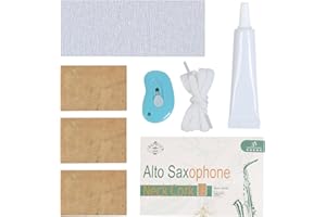 ROCHIX 1890 Alto Saxophone Neck Cork, 3 Pcs Universal Saxophone Neck Cork Piece for Clarinet/Alto/Soprano/Tenor Saxophone Cork, Saxophone Neck Cork Replacement Kit - Musical Instrument Accessories