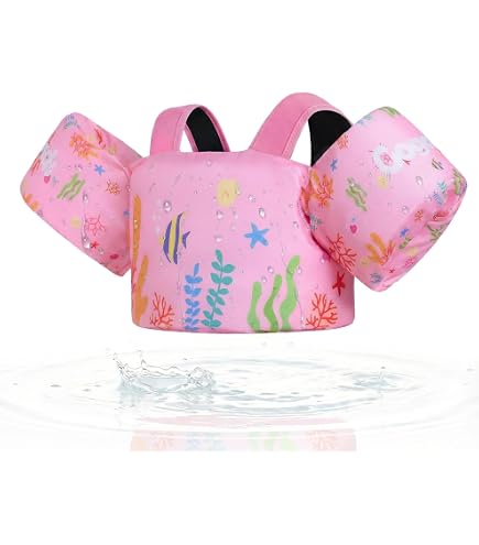 Gilet De Natation Enfant Avec Harnais 20-50 Lbs - Zeraty Flotteur 2-6 Ans