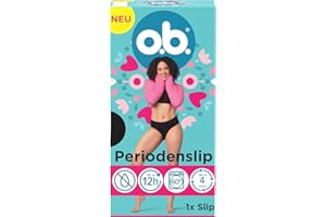 ‎O.B. o.b. Periodenslip Größe M/L, wiederverwendbare Periodenunterwäsche bei starker Periode, Menstruationsunterwäsche für bis zu 12 Stunden Auslaufschutz, auch erhältlich in den Größen XS/S, XL/XXL