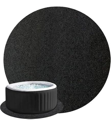 Tapis De Sol Pour Piscine Hors-sol - Diamètre 3.7m/4.6m/5.5m/7.6m, Géotextile Résistant, Protection Anti-UV